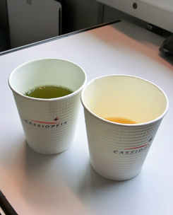 寝台特急カシオペア ウェルカムドリンク