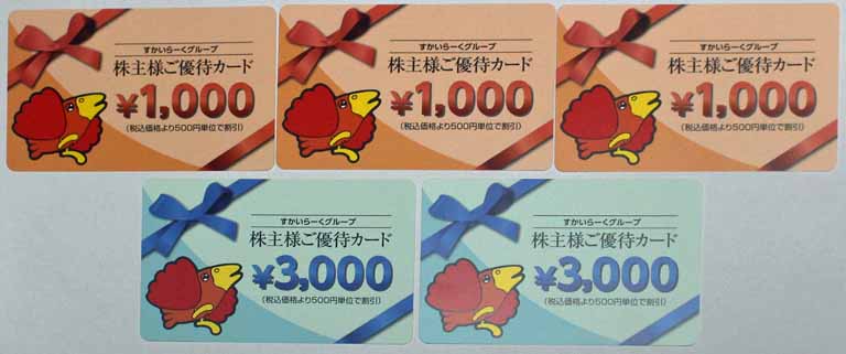 すかいらーく株式配当金株主優待